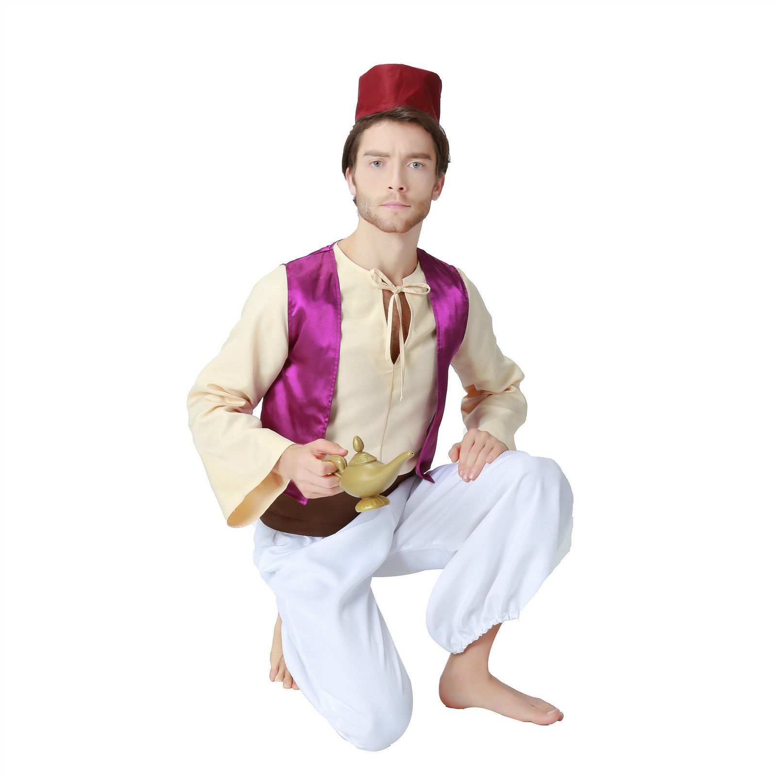 Adults Aladdin Arabian Prince Costume Book Week Cosplay